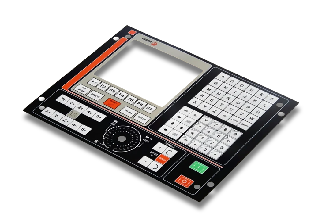 Manufacturer of customised membrane switch panels & graphic overlays for machine tool applications.