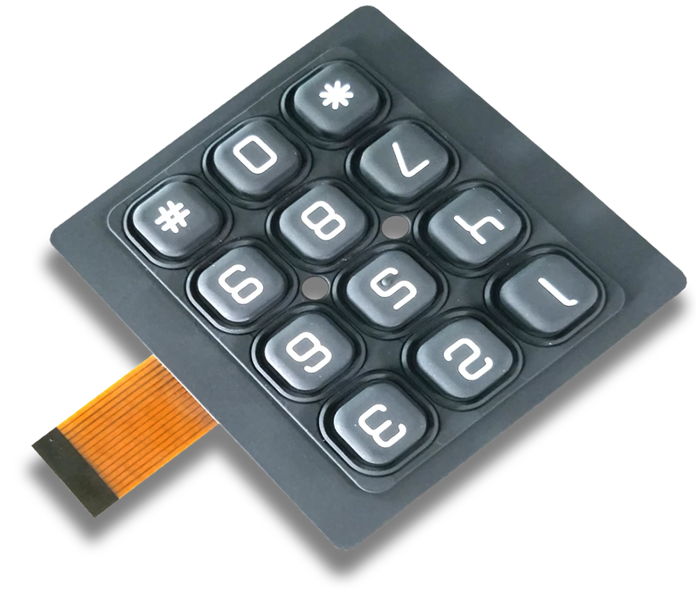 Customized FPC Silicone Rubber Keypad Membrane Switch Prototype Design & Manufacturer