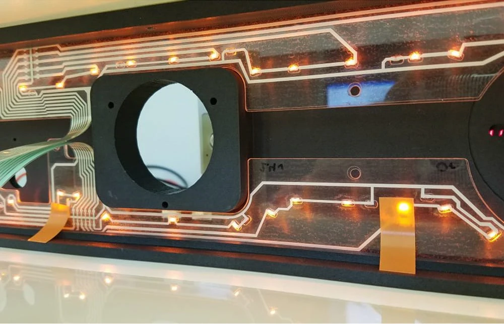 Backlight Membrane Switch Solution Combining LED and LGF Light Guide Film